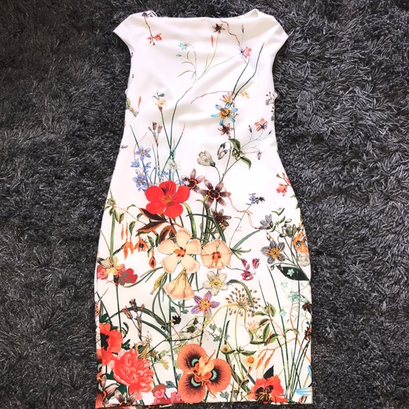 boat neck dress zara